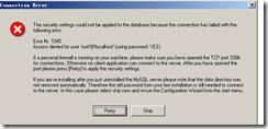 MySQL连接本地服务器错误解决方法