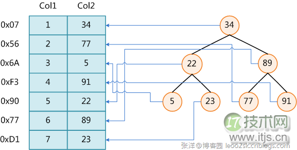 MySQL索引原理：B-Tree与B+Tree结构解析