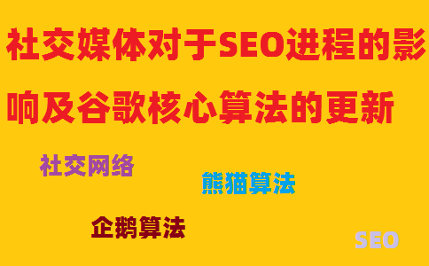 社交媒体对于SEO进程的影响及谷歌核心算法的更新