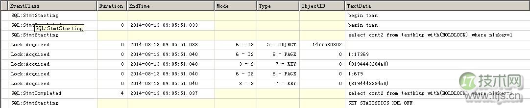 SQL Server键查找锁机制与申请释放顺序分析