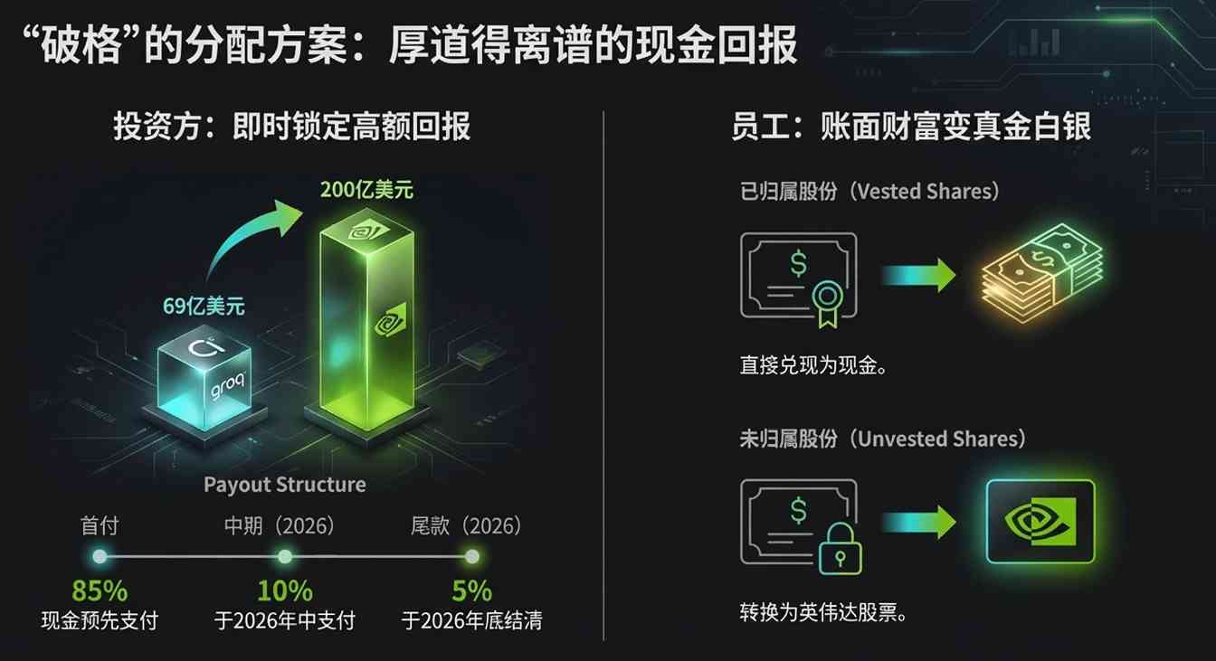 英伟达非排他性授权买断Groq 技术溢价与全员套现