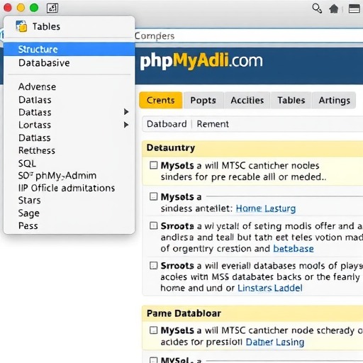 PHPMyAdmin：MySQL数据库的Web管理工具
