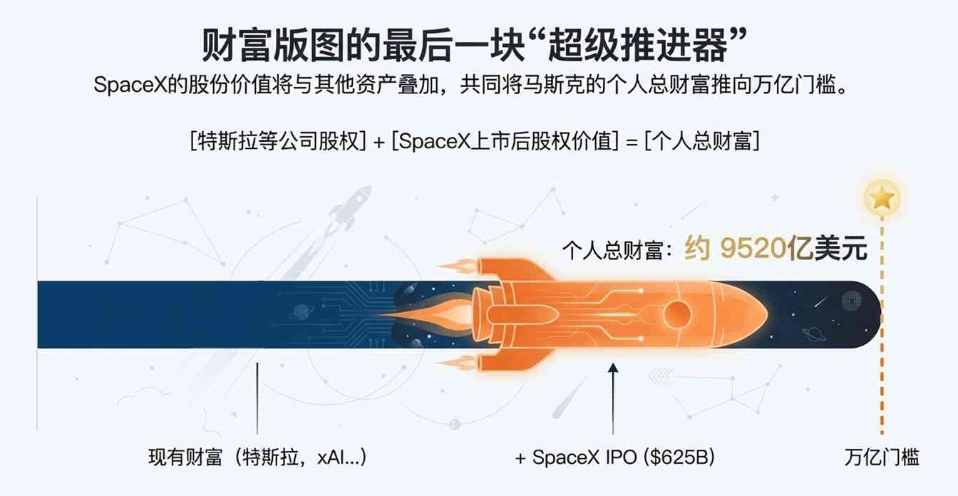 马斯克或通过SpaceX资本化冲击万亿财富
