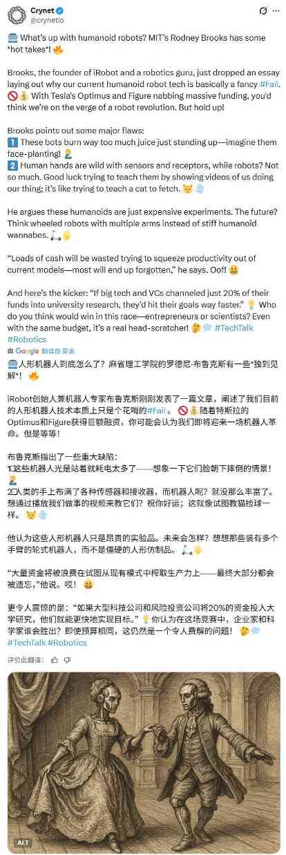 人形机器人泡沫破裂？专家警示行业隐忧