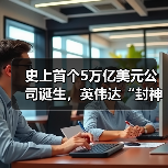 史上首个5万亿美元公司诞生，英伟达“封神”！