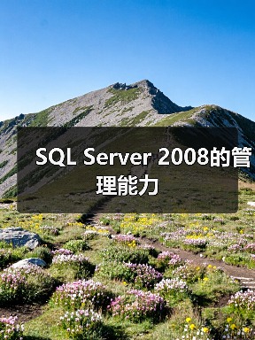 SQL Server 2008的管理能力 SQL Server 2008的管理能力