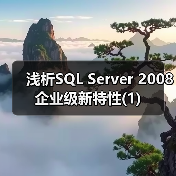 浅析SQL Server 2008企业级新特性(1) 浅析SQL Server 2008企业级新特性(1)