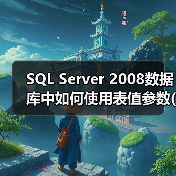 SQL Server 2008数据库中如何使用表值参数(1)