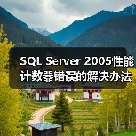 SQL Server 2005性能计数器错误的解决办法 SQL Server 2005性能计数器错误的解决办法