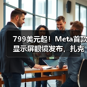 799美元起!Meta首款显示屏眼镜发布,扎克伯格 799美元起!Meta首款显示屏眼镜发布,扎克伯格