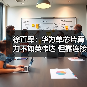 徐直军：华为单芯片算力不如英伟达 但靠连接技