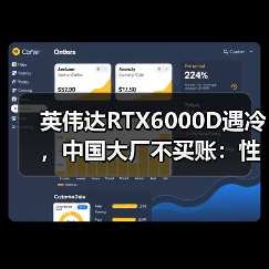 英伟达RTX6000D遇冷，中国大厂不买账：性能更弱