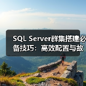 SQL Server群集搭建必备技巧:高效配置与故障处理 SQL Server群集搭建必备技巧:高效配置与故障处理