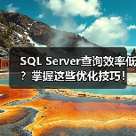 SQL Server查询效率低？掌握这些优化技巧！