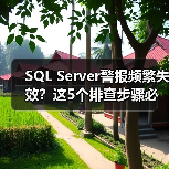 SQL Server警报频繁失效？这5个排查步骤必须知道