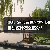 SQL Server真实索引和自动统计怎么区分？