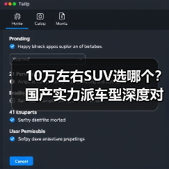 10万左右SUV选哪个？国产实力派车型深度对比
