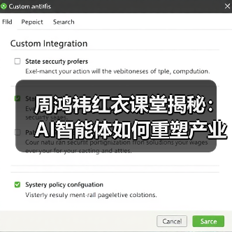 周鸿祎红衣课堂揭秘:AI智能体如何重塑产业生产力? 周鸿祎红衣课堂揭秘:AI智能体如何重塑产业生产力?