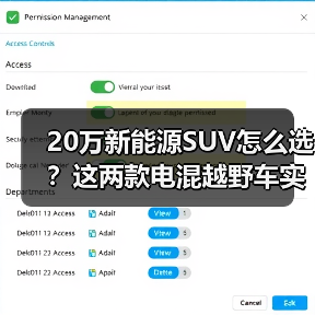 20万新能源SUV怎么选？这两款电混越野车实力出众