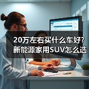 20万左右买什么车好？新能源家用SUV怎么选