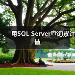 用SQL Server查询累计值 用SQL Server查询累计值