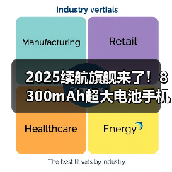 2025续航旗舰来了！8300mAh超大电池手机实测
