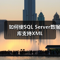 如何使SQL Server数据库支持XML