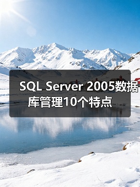 SQL Server 2005数据库管理10个特点