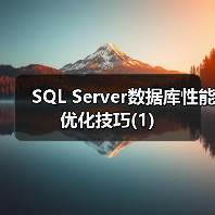 SQL Server数据库性能优化技巧(1) SQL Server数据库性能优化技巧(1)
