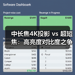 中长焦4K投影 vs 超短焦:高亮度对比度之争谁更胜一筹? 中长焦4K投影 vs 超短焦:高亮度对比度之争谁更胜一筹?
