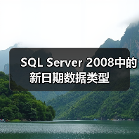SQL Server 2008中的新日期数据类型