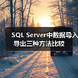 SQL Server中数据导入导出三种方法比较