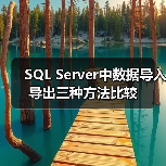 SQL Server中数据导入导出三种方法比较