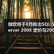 微软将于8月推出SQL Server 2008 定价与2005相同 微软将于8月推出SQL Server 2008 定价与2005相同