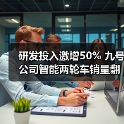 研发投入激增50% 九号公司智能两轮车销量翻倍破百亿 研发投入激增50% 九号公司智能两轮车销量翻倍破百亿