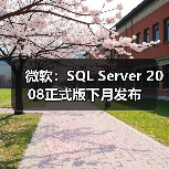 微软:SQL Server 2008正式版下月发布 微软:SQL Server 2008正式版下月发布