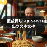把数据从SQL Server输出到文本文件