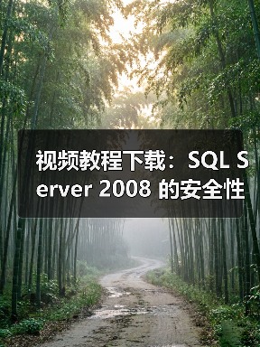 视频教程下载：SQL Server 2008 的安全性改进