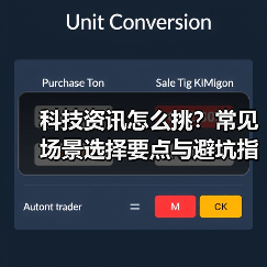 科技资讯怎么挑？常见场景选择要点与避坑指南